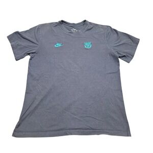 FC Barcelona Soccer Tshirt Nike Tee Medium Navy‎ Blue La Liga